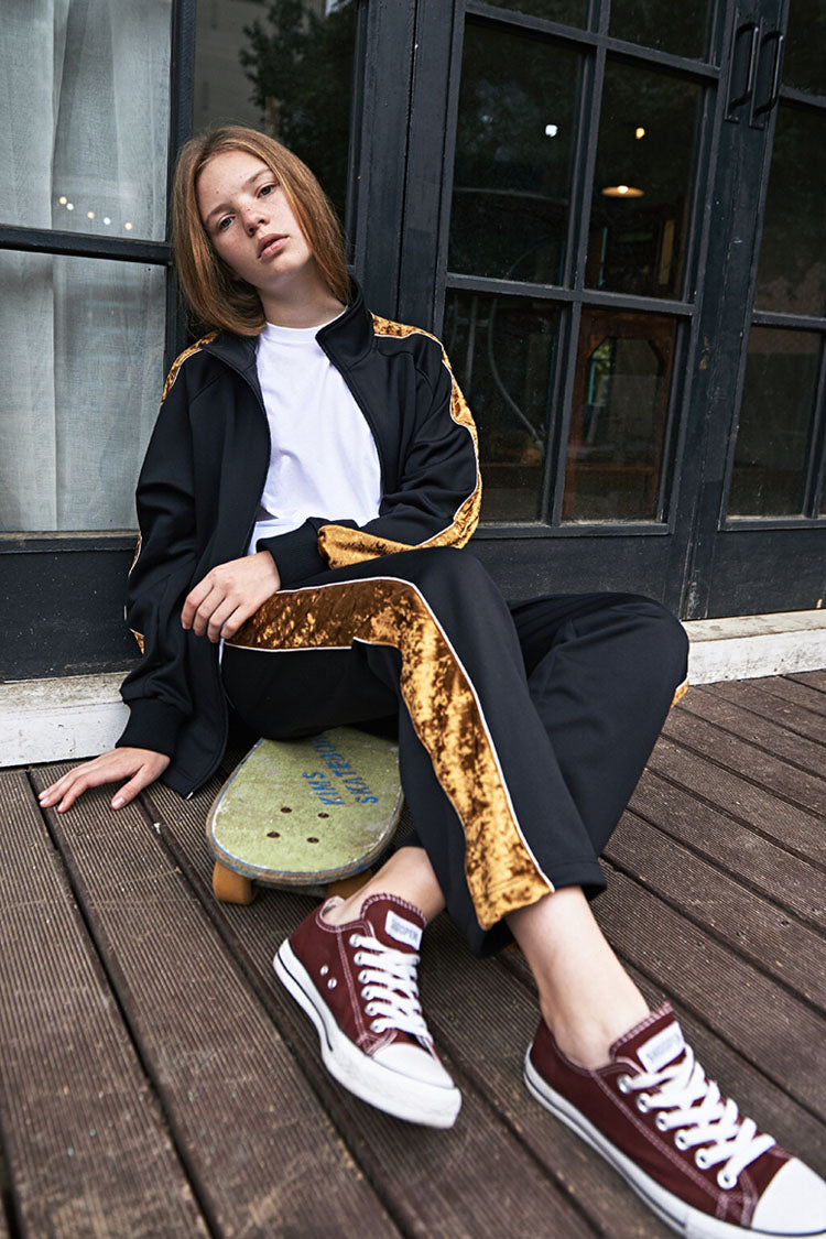 Side Line Track Pants - Black