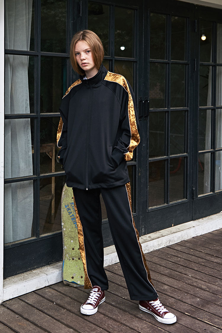 Side Line Track Pants - Black
