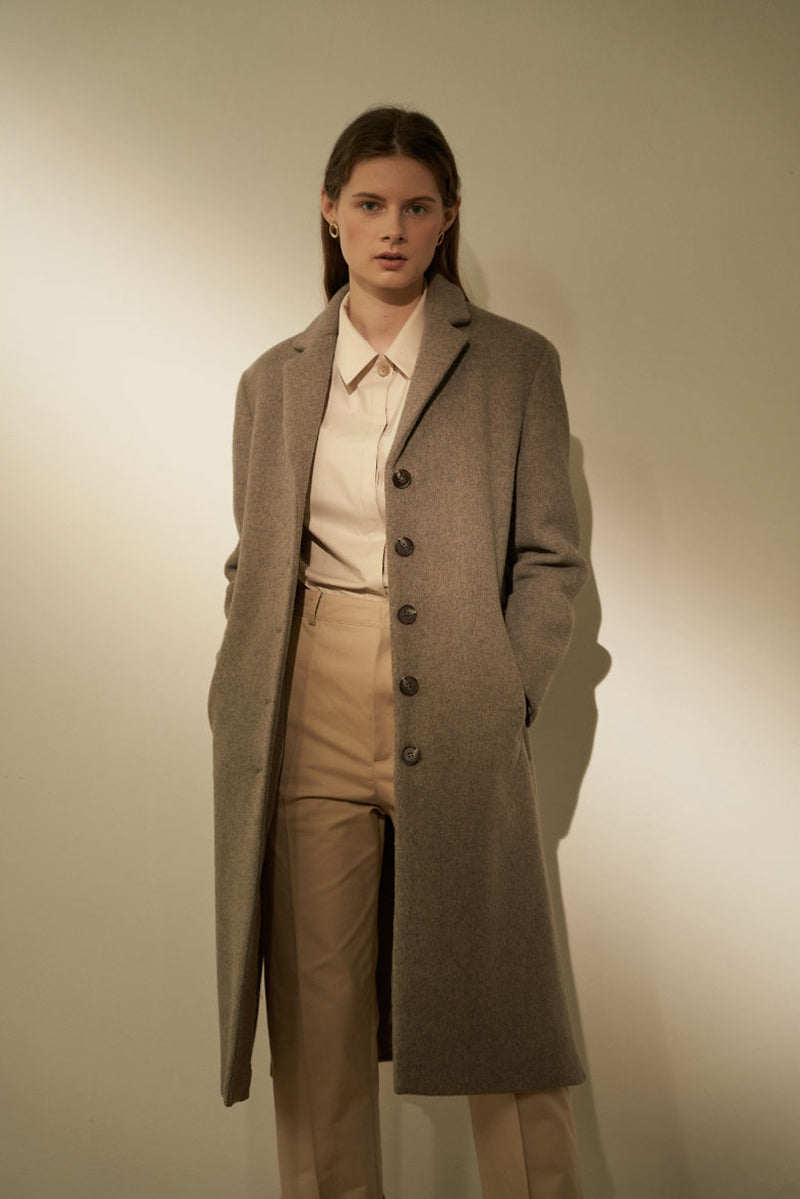 Cozy Pintuck Roll Up Pants Beige