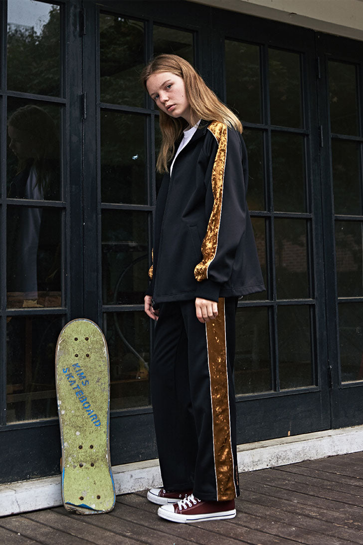 Side Line Track Pants - Black