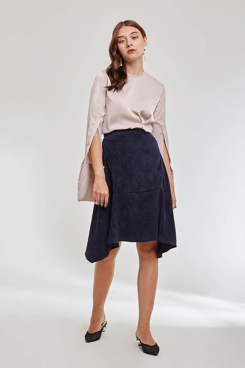 Caitlin Navy Skirt
