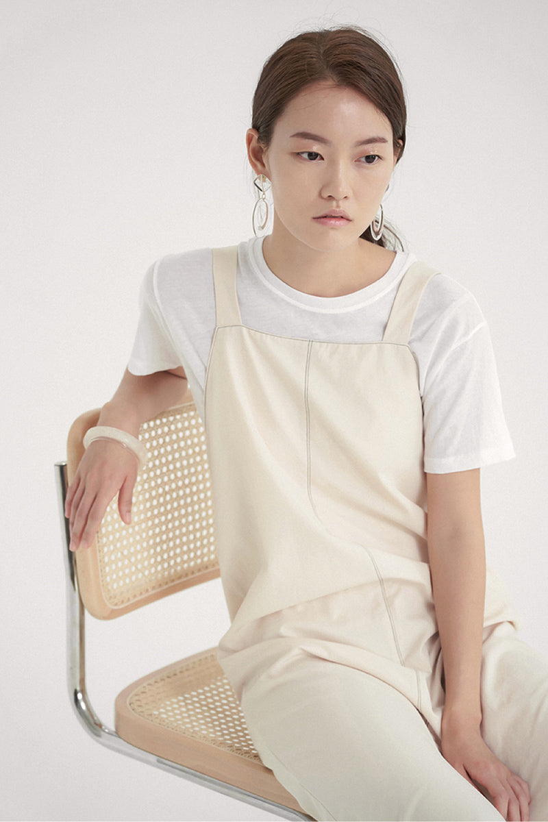 Capsule Stitch Dress Cream