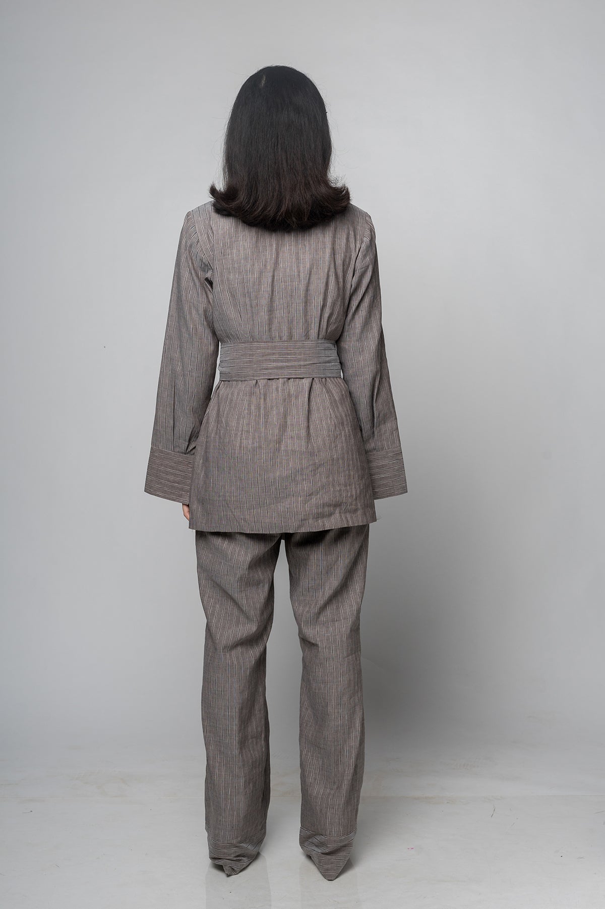 Calla Grey Stripe Pants