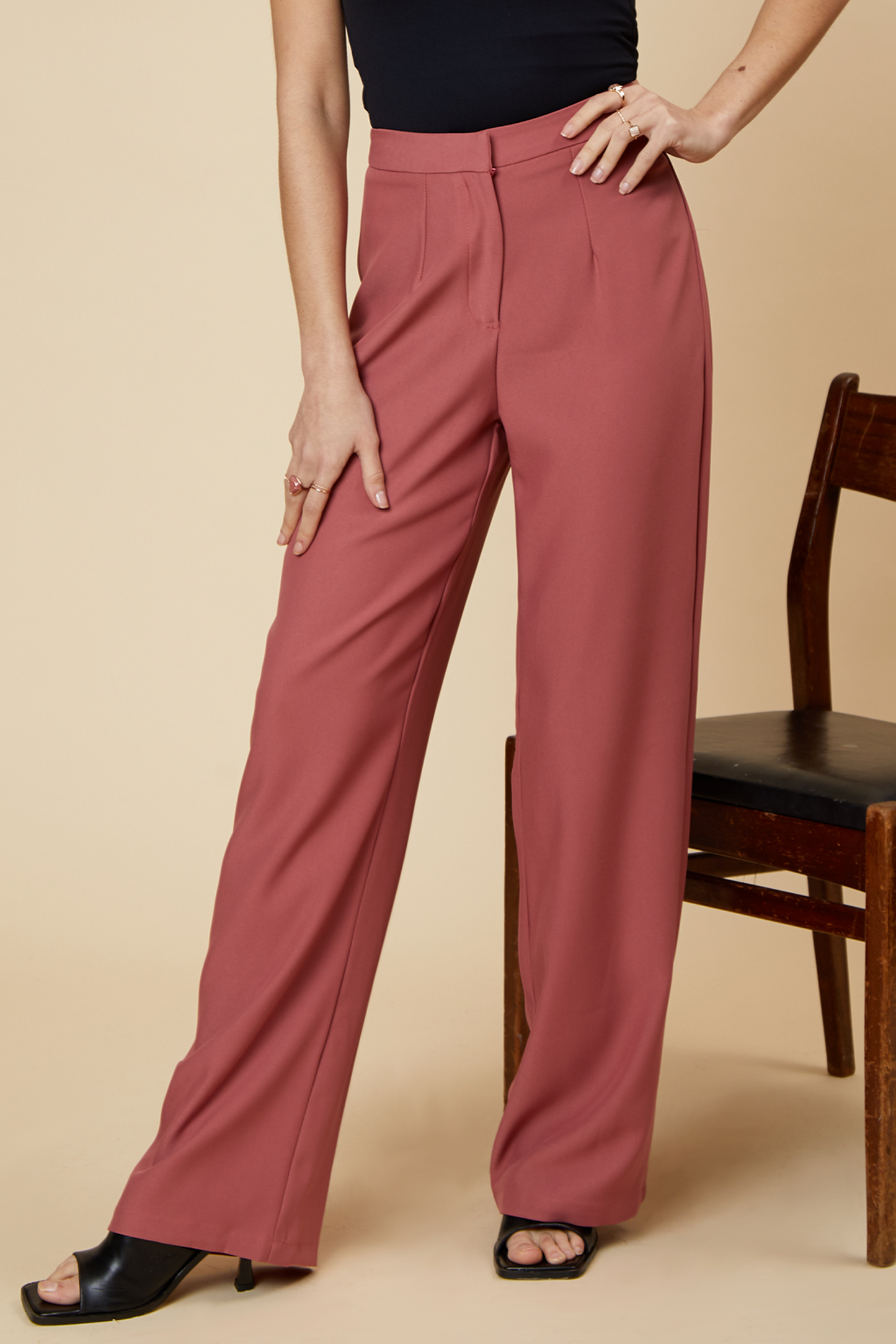 Blusher Wide Leg Tailored Trouser