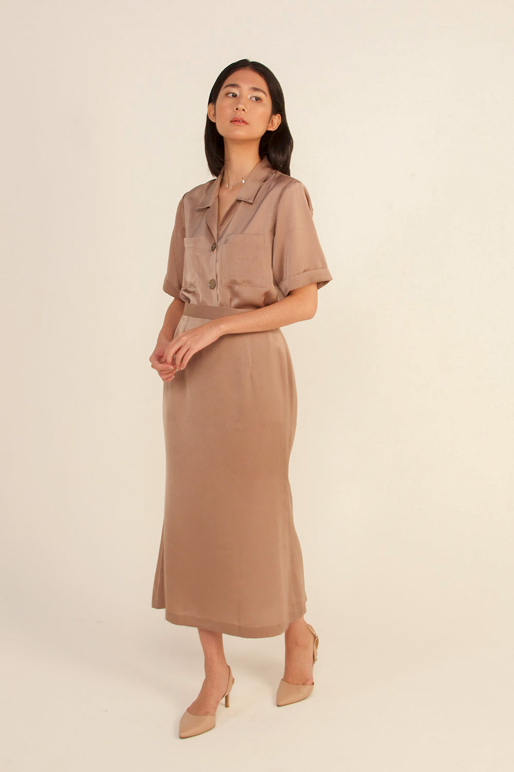 Camella Silk Skirt