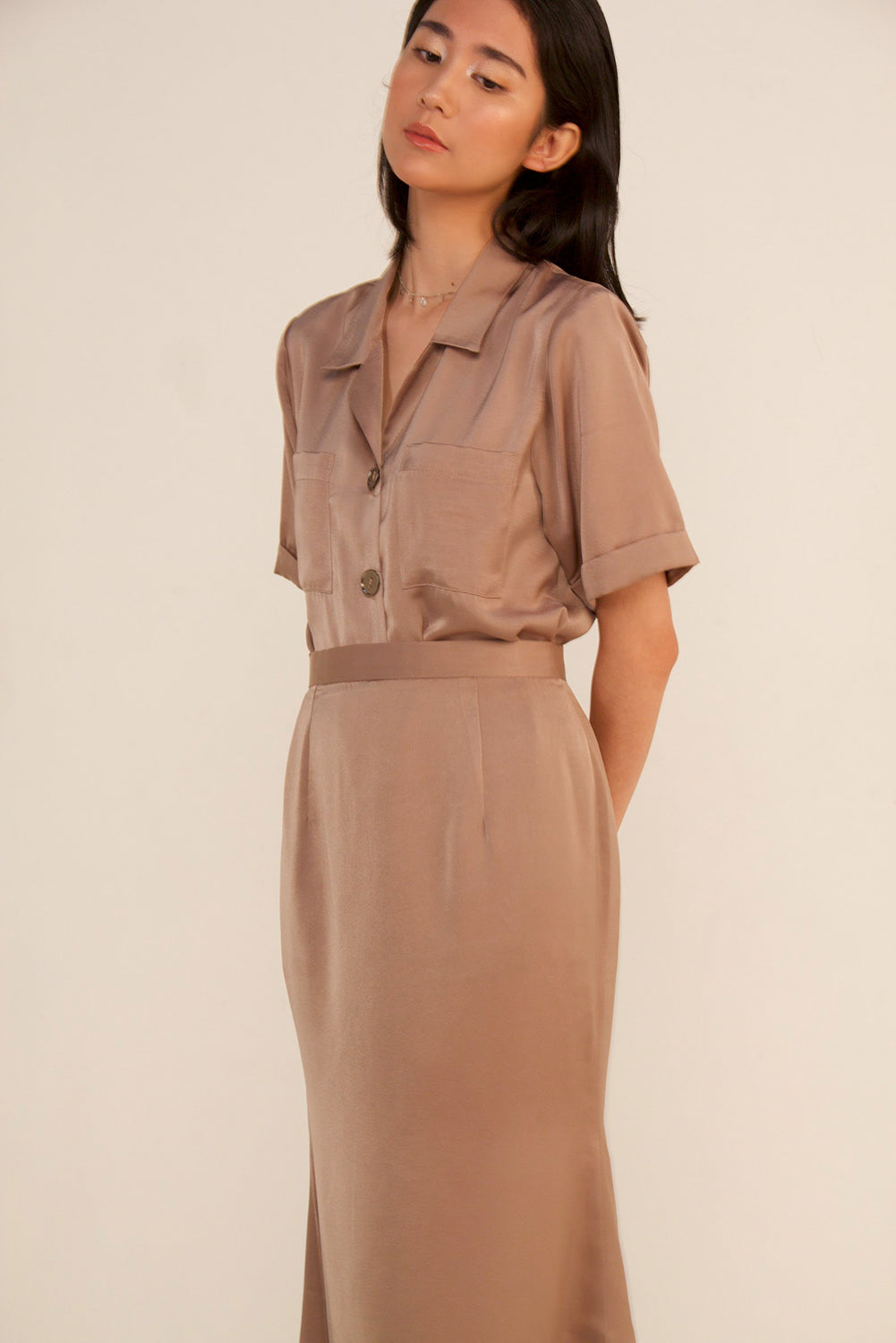 Camella Silk Skirt