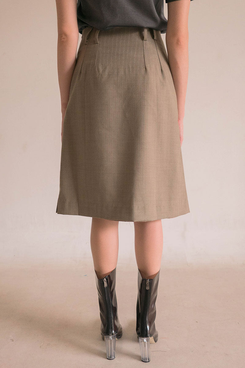 Side Button Skirt