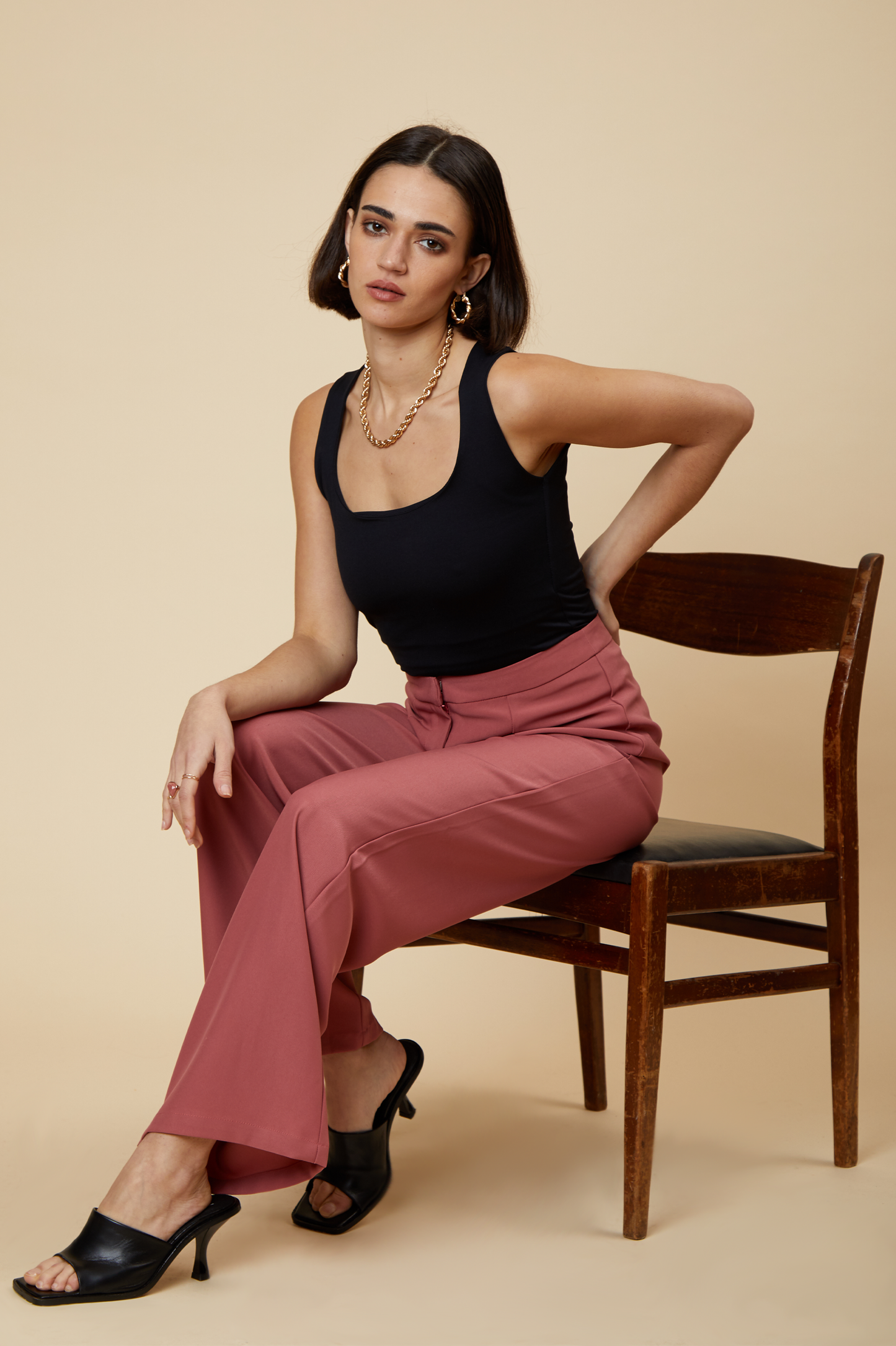 Blusher Wide Leg Tailored Trouser