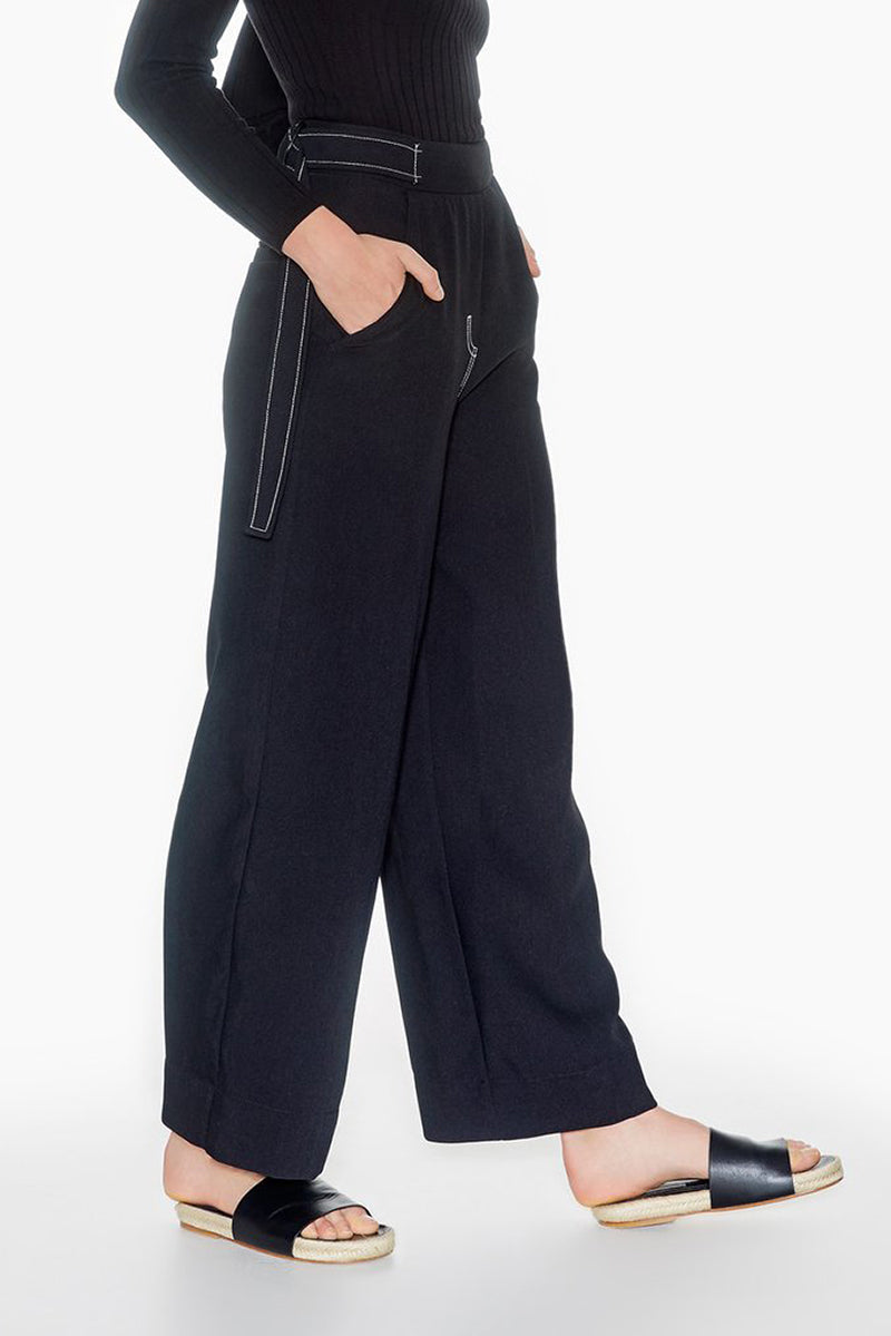 Contrast Stitch Trousers