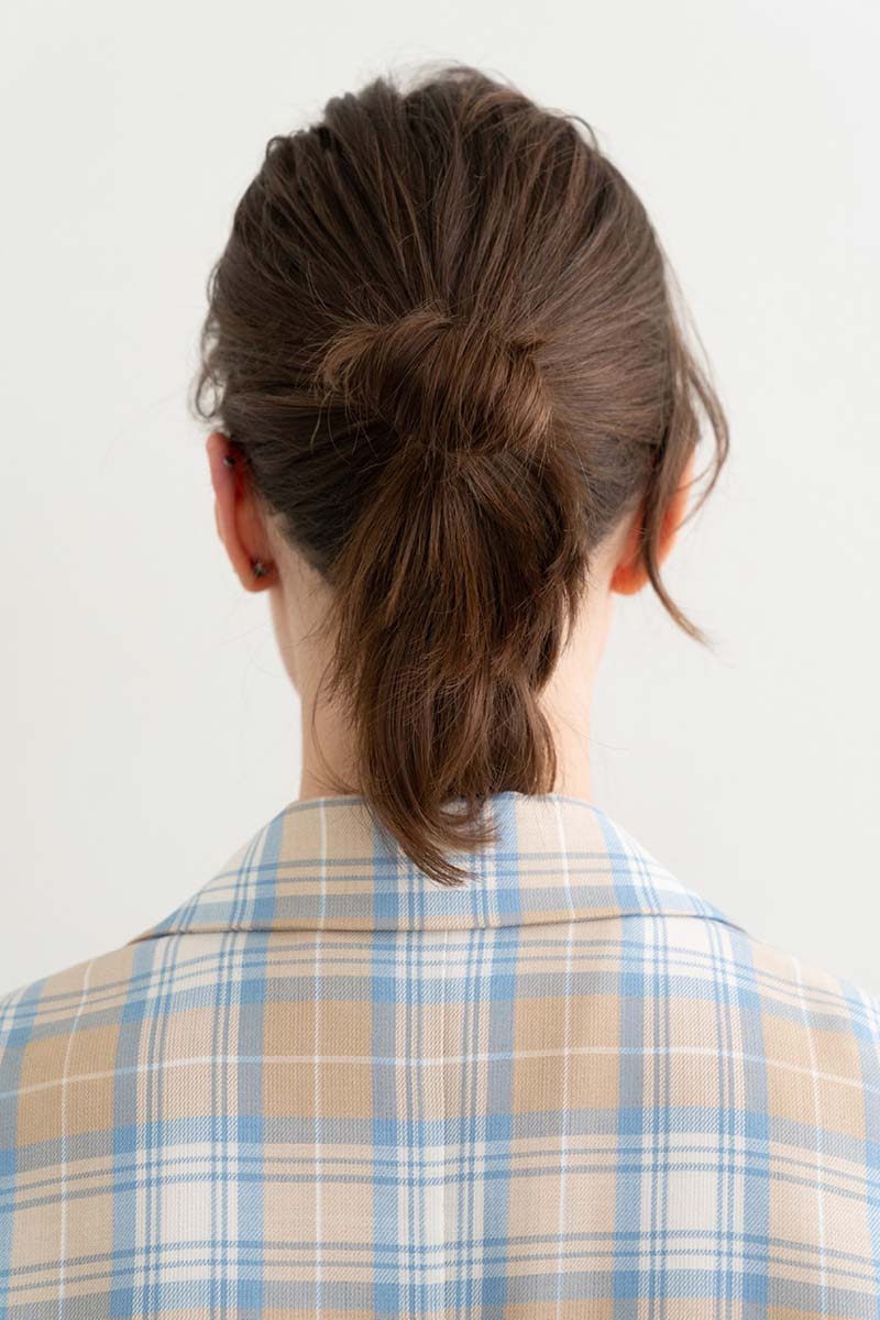 Mild Check String Jacket Beige