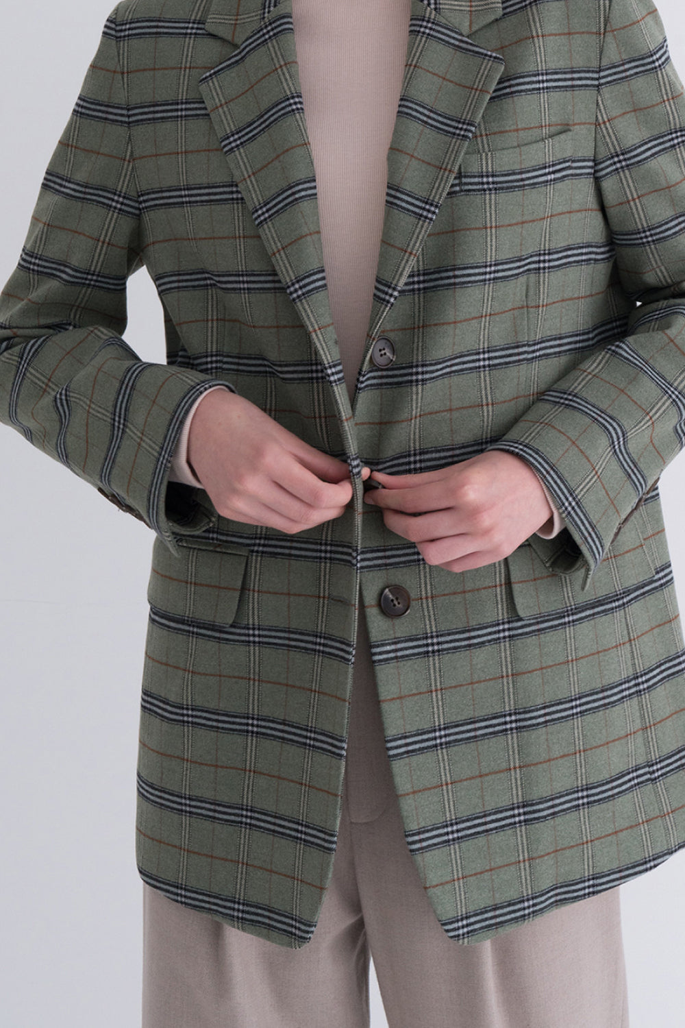 Vintage Check Daily Jacket Green