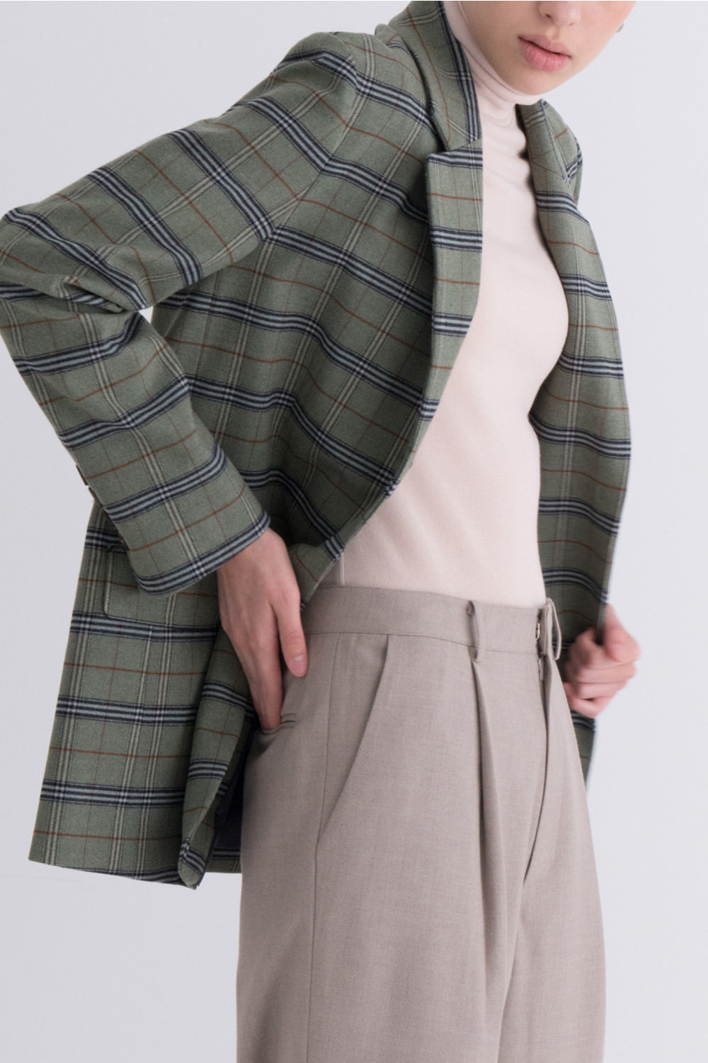Vintage Check Daily Jacket Green