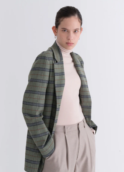 Don't Miss Out on the Green Vintage Check Jacket!
