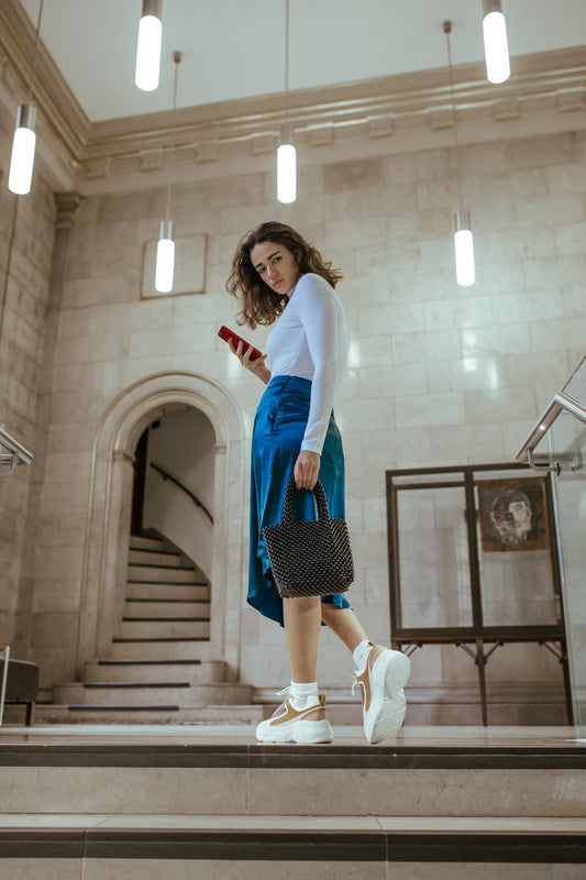 Satin Asymmetric Skirt