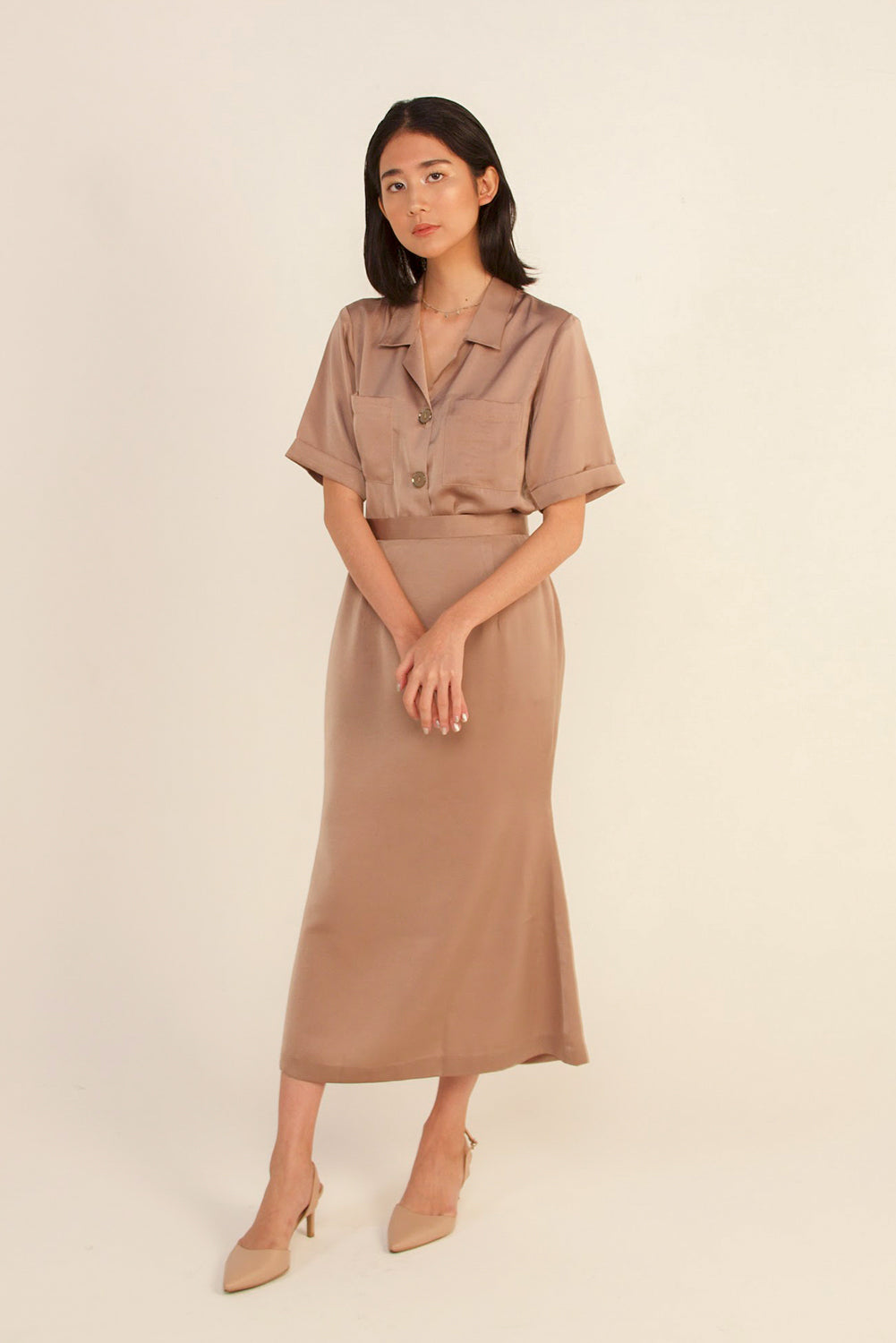 Camella Silk Skirt