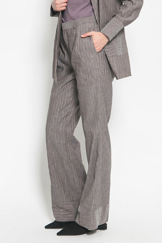 Calla Grey Stripe Pants