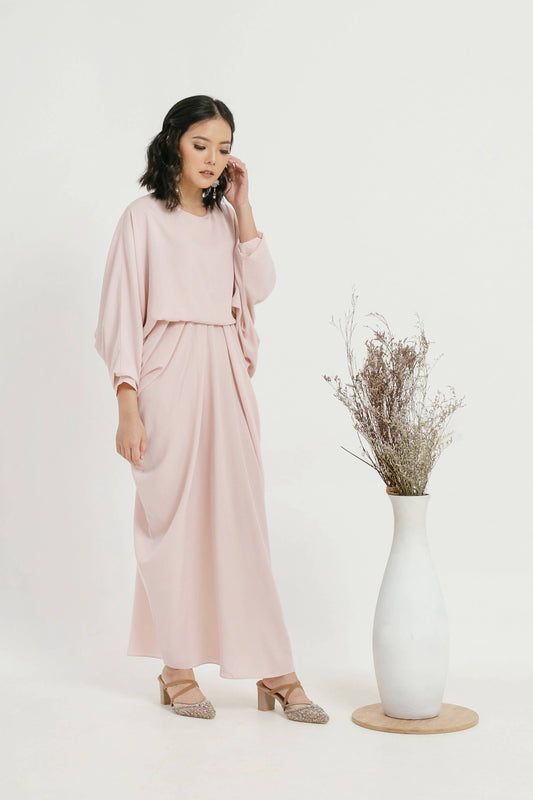 Amara Kaftan Dress - Baby Pink