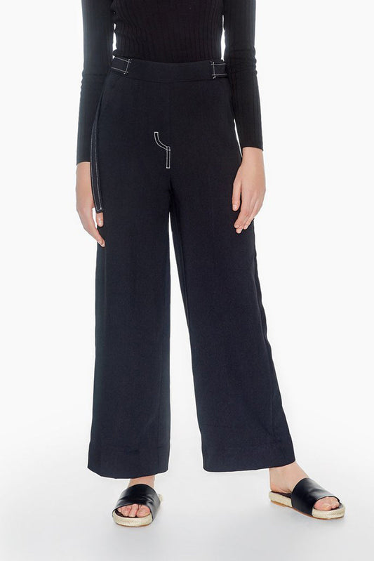 Contrast Stitch Trousers